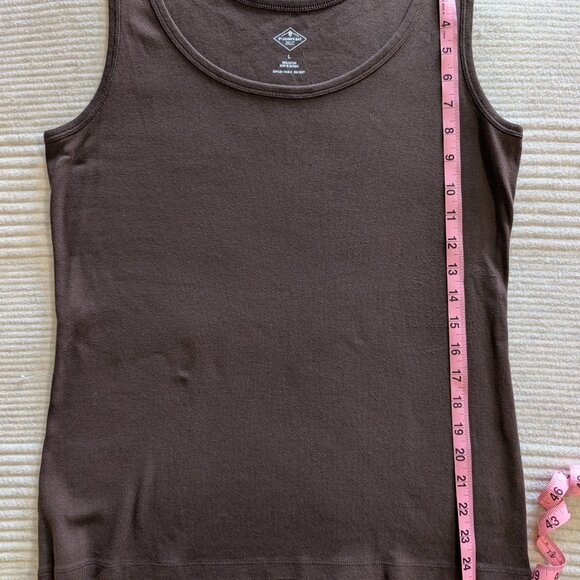 St. John's Bay Cotton Tanks (2) Brown & Coral - Picture 5 of 8